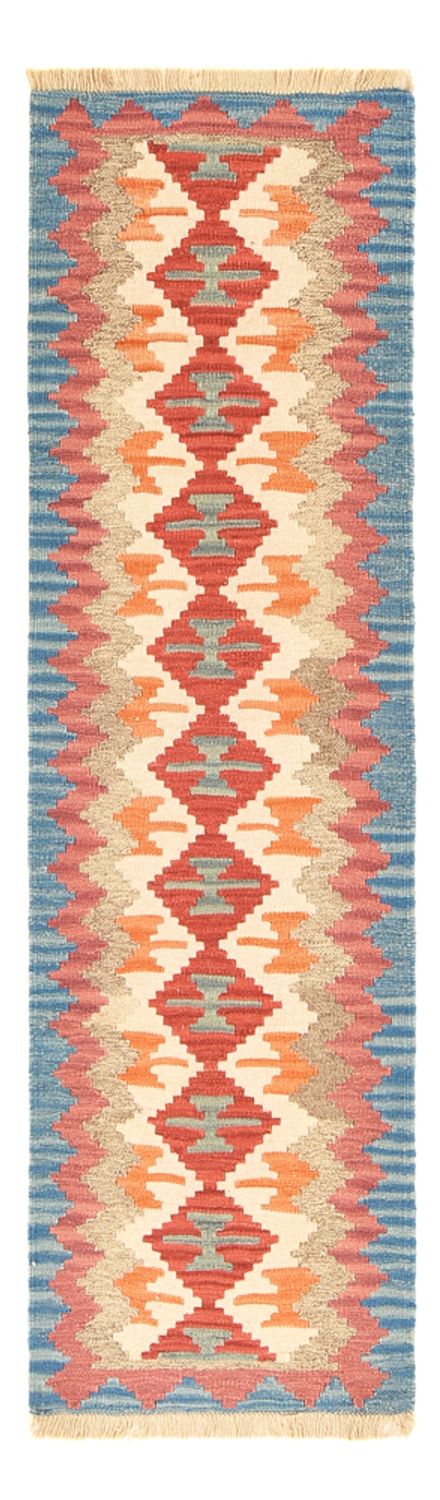 Runner Kelim Carpet - orientalisk matta - 196 x 56 cm - flerfärgad