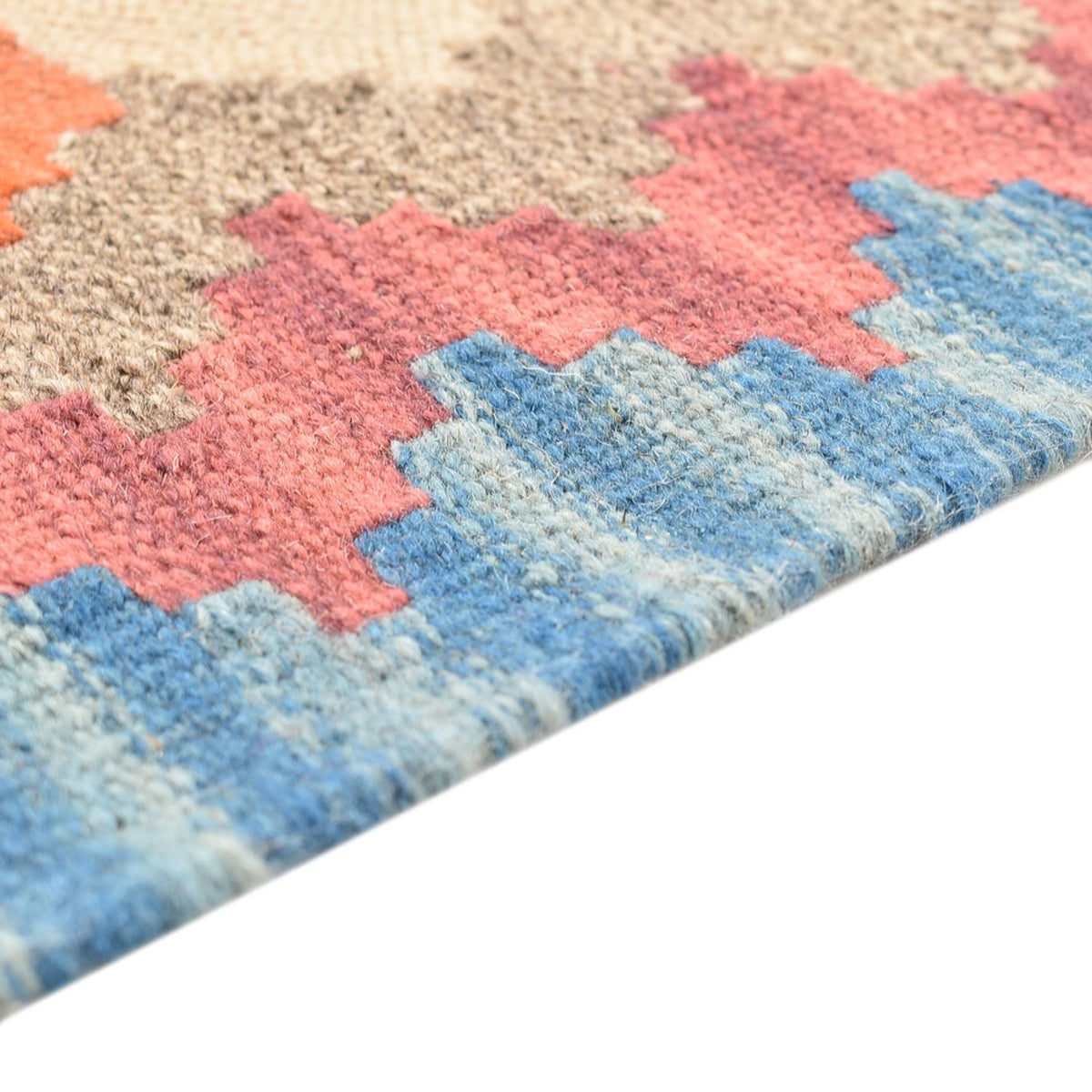 Runner Kelim Carpet - orientalisk matta - 196 x 56 cm - flerfärgad