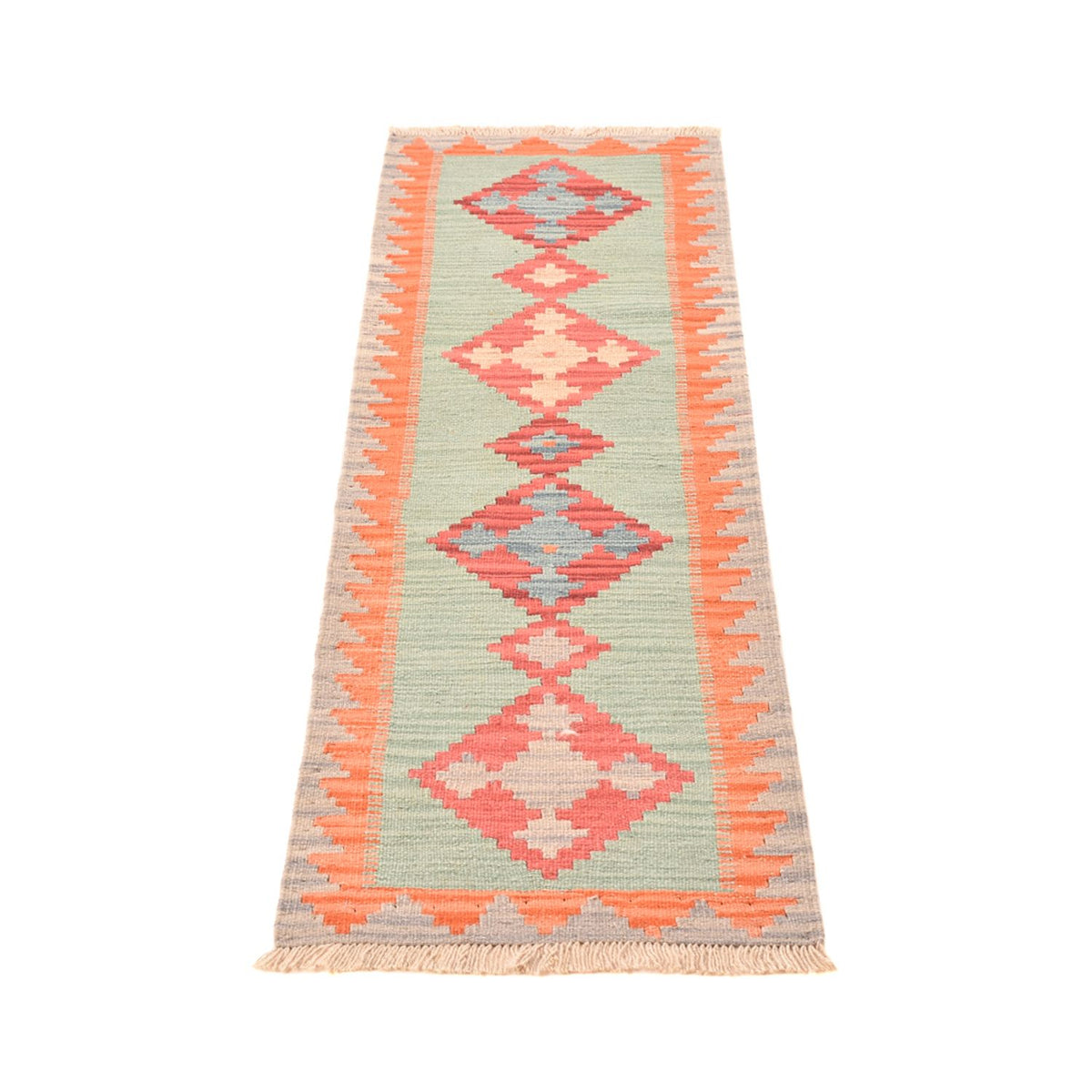 Runner Kelim Carpet - orientalisk matta - 190 x 54 cm - flerfärgad