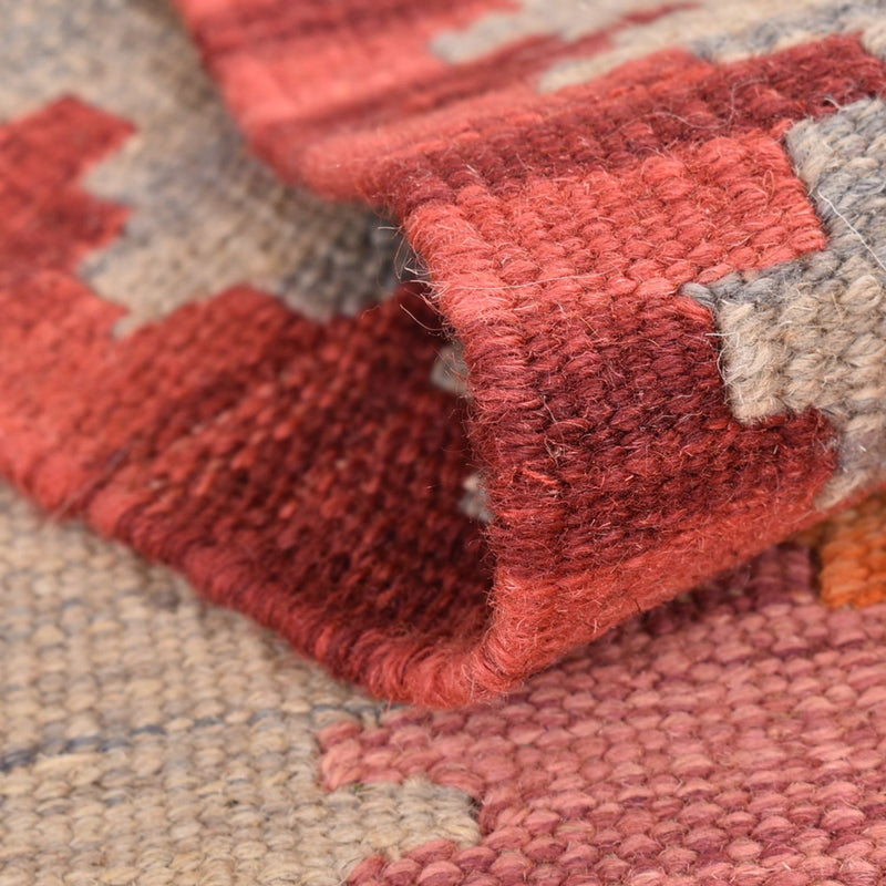 Runner Kelim Carpet - orientalisk matta - 204 x 61 cm - flerfärgad