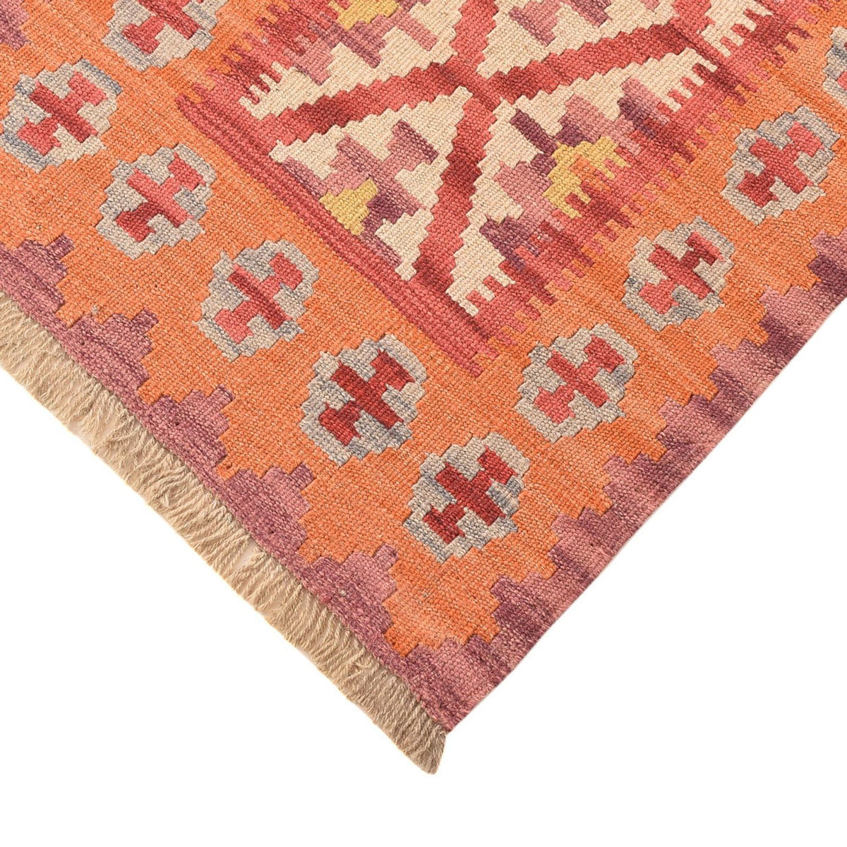 Runner Kelim Carpet - orientalisk matta - 201 x 61 cm - flerfärgad