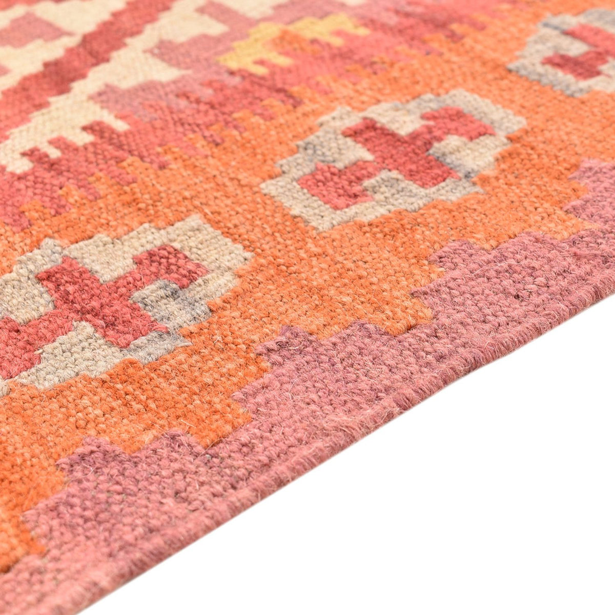 Runner Kelim Carpet - orientalisk matta - 201 x 61 cm - flerfärgad