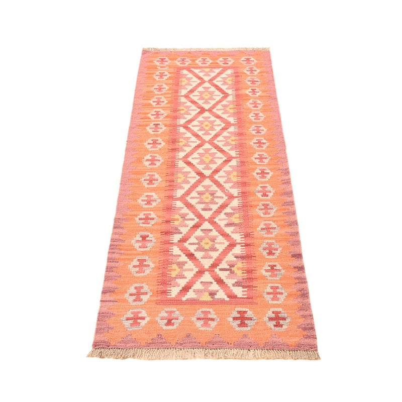 Runner Kelim Carpet - orientalisk matta - 201 x 61 cm - flerfärgad