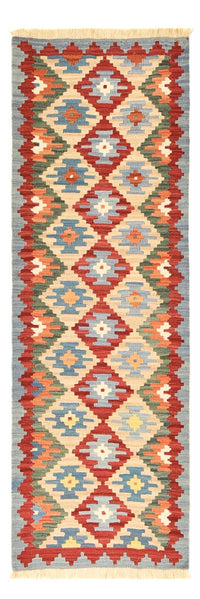 Runner Kelim Carpet - orientalisk matta - 199 x 68 cm - flerfärgad