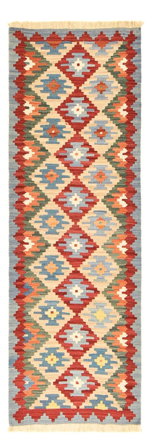 Runner Kelim Carpet - orientalisk matta - 199 x 68 cm - flerfärgad