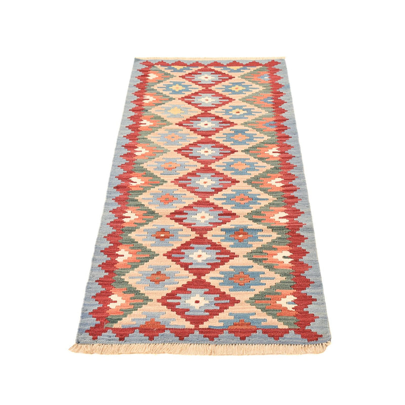 Runner Kelim Carpet - orientalisk matta - 199 x 68 cm - flerfärgad