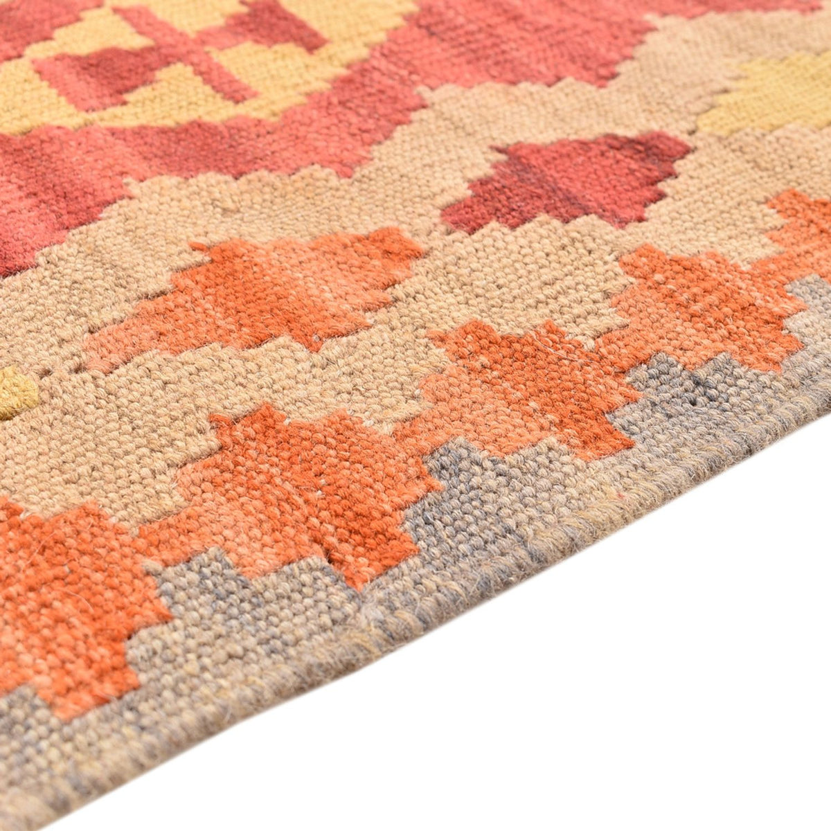 Runner Kelim Carpet - orientalisk matta - 195 x 54 cm - flerfärgad