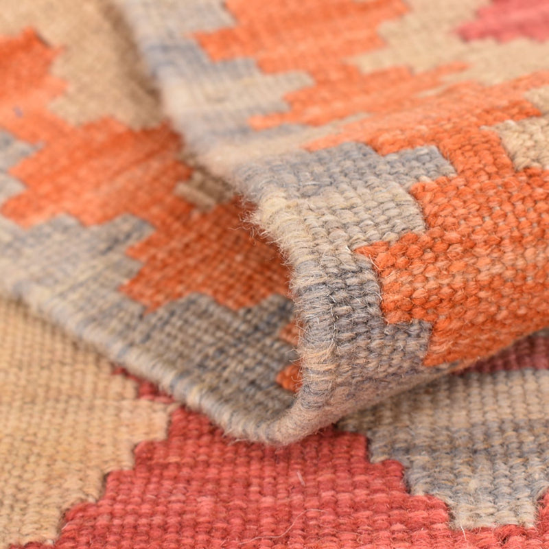 Runner Kelim Carpet - orientalisk matta - 195 x 54 cm - flerfärgad