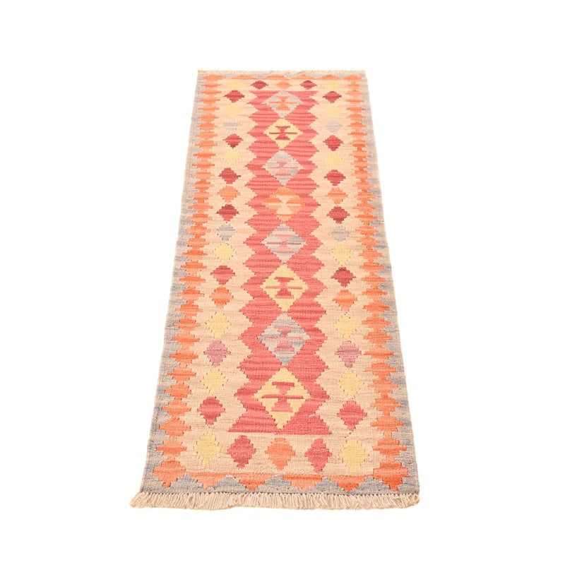 Runner Kelim Carpet - orientalisk matta - 195 x 54 cm - flerfärgad