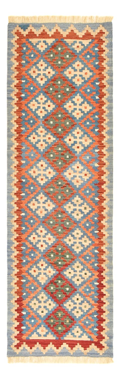 Runner Kelim Carpet - orientalisk matta - 193 x 64 cm - flerfärgad