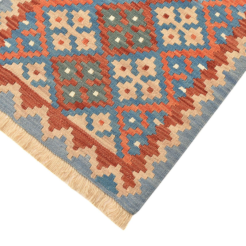 Runner Kelim Carpet - orientalisk matta - 193 x 64 cm - flerfärgad