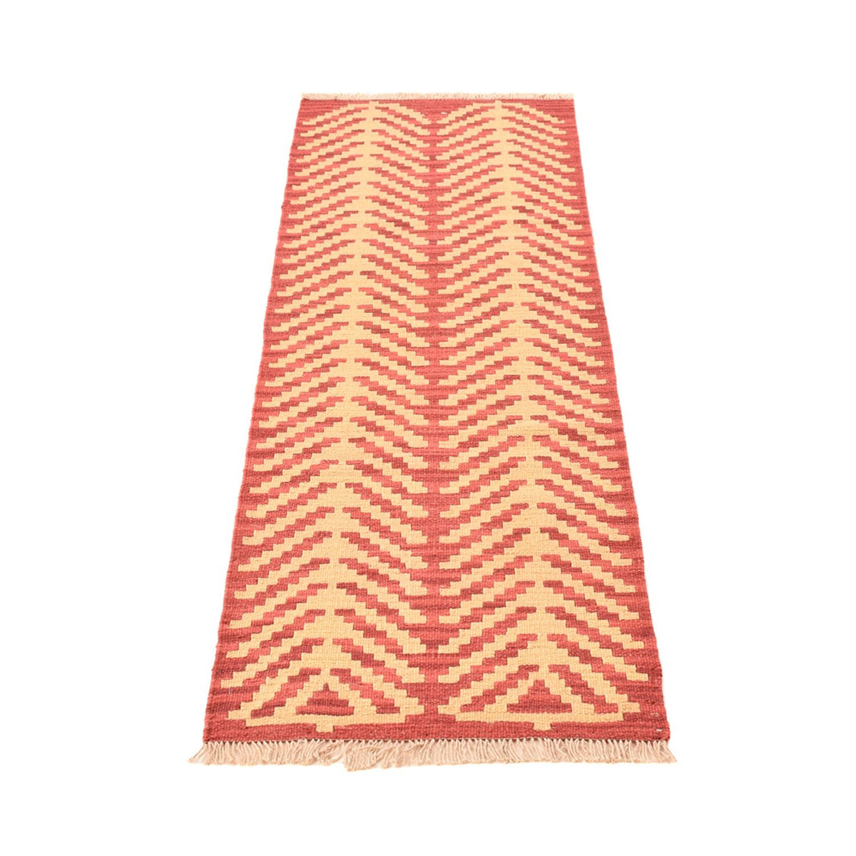 Runner Kelim Carpet - orientalisk matta - 195 x 59 cm - flerfärgad