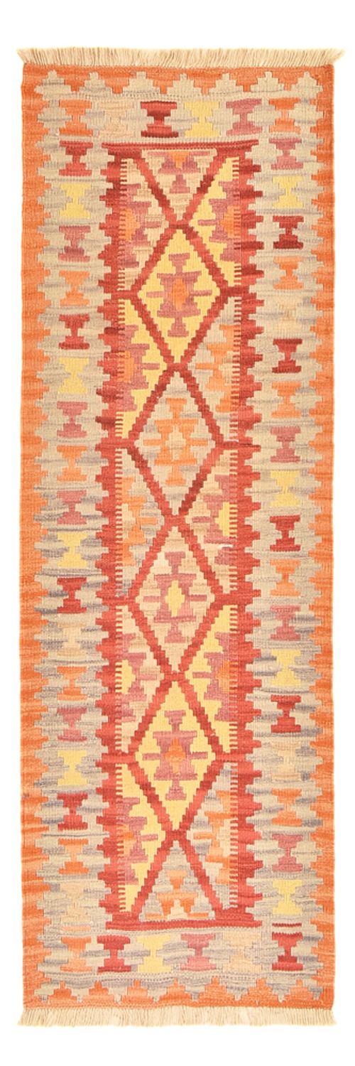 Runner Kelim Carpet - orientalisk matta - 194 x 65 cm - flerfärgad