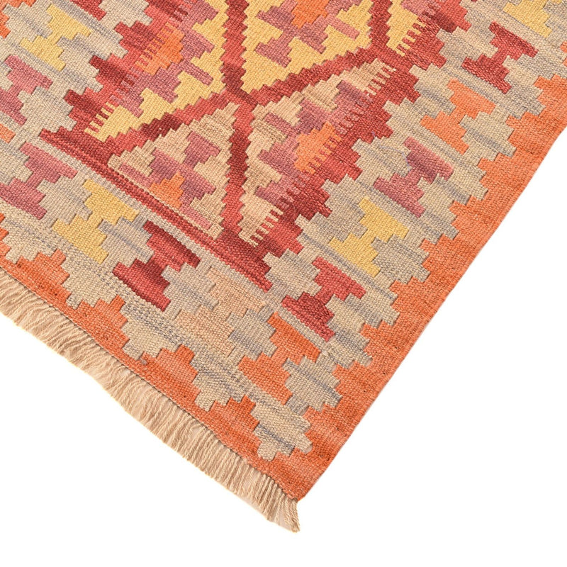 Runner Kelim Carpet - orientalisk matta - 194 x 65 cm - flerfärgad