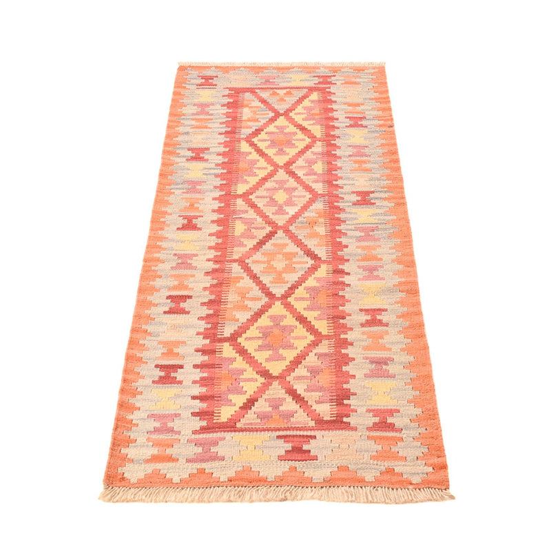 Runner Kelim Carpet - orientalisk matta - 194 x 65 cm - flerfärgad