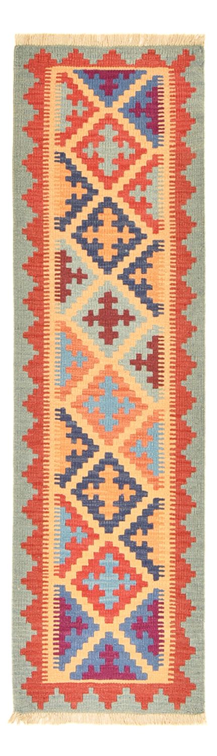 Runner Kelim Carpet - orientalisk matta - 196 x 58 cm - flerfärgad