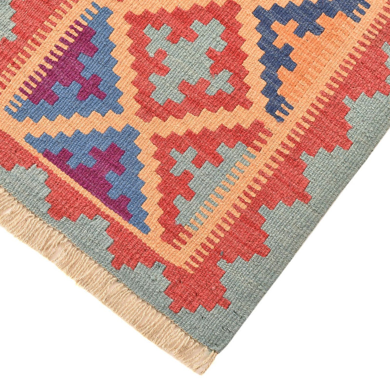 Runner Kelim Carpet - orientalisk matta - 196 x 58 cm - flerfärgad