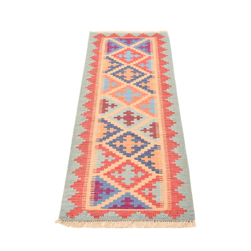 Runner Kelim Carpet - orientalisk matta - 196 x 58 cm - flerfärgad