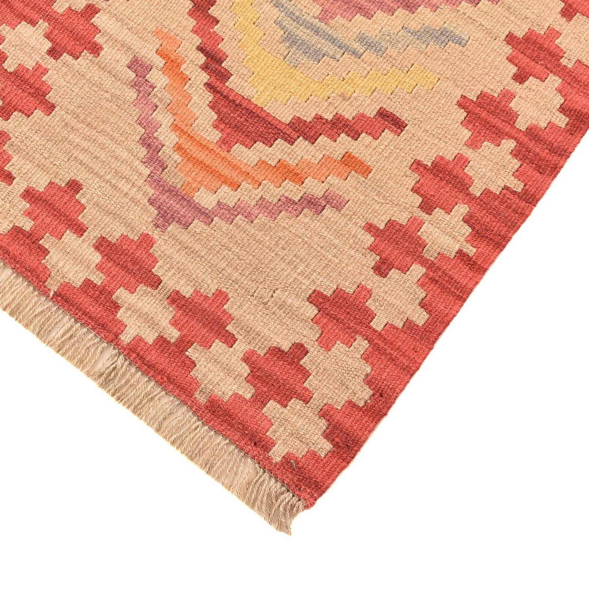 Runner Kelim Carpet - orientalisk matta - 192 x 57 cm - flerfärgad