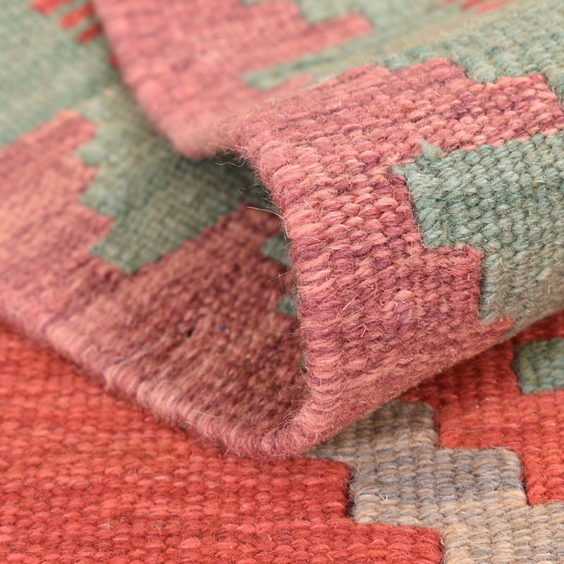 Runner Kelim Carpet - orientalisk matta - 193 x 58 cm - flerfärgad