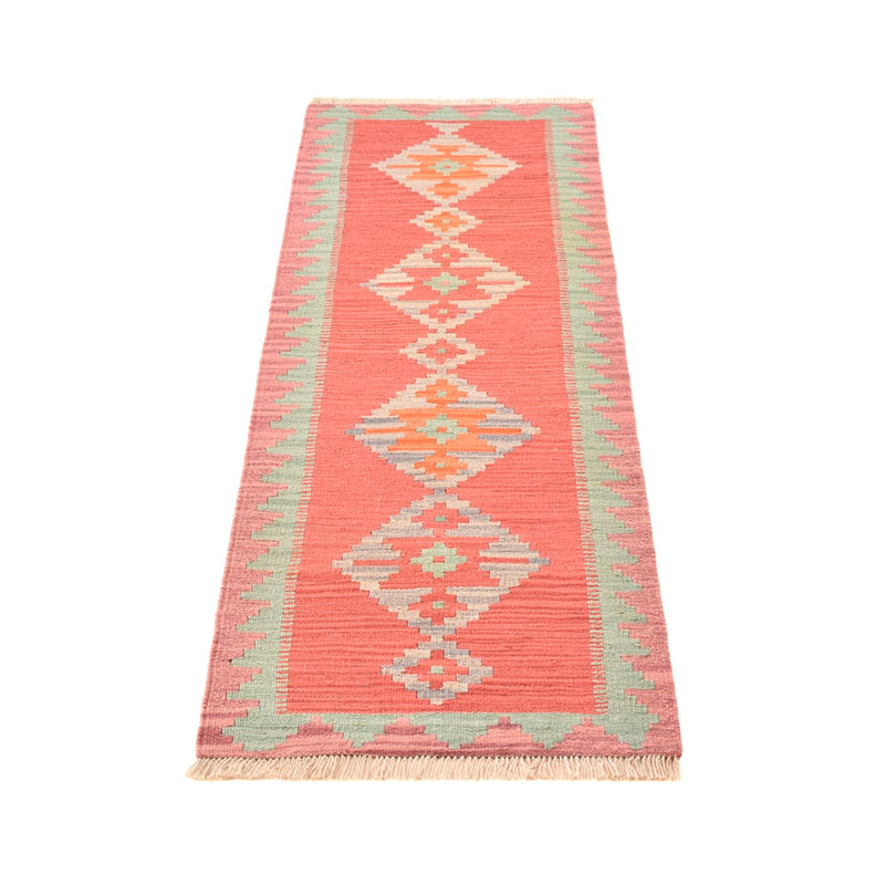 Runner Kelim Carpet - orientalisk matta - 193 x 58 cm - flerfärgad