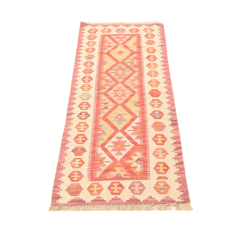 Runner Kelim Carpet - orientalisk matta - 201 x 60 cm - flerfärgad