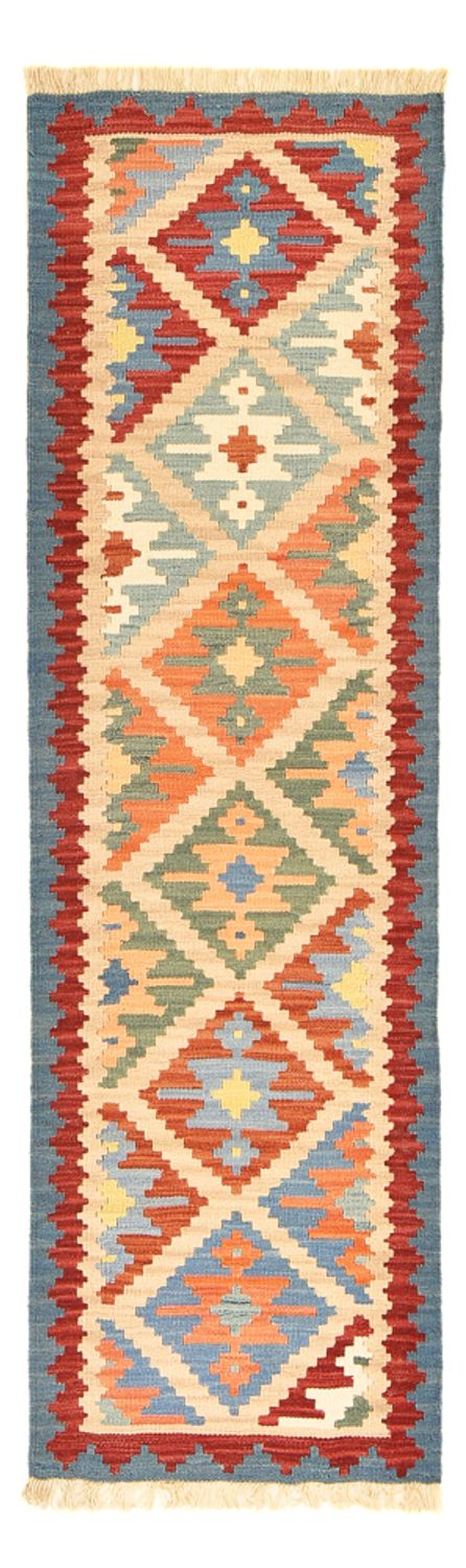 Runner Kelim Carpet - orientalisk matta - 200 x 63 cm - flerfärgad