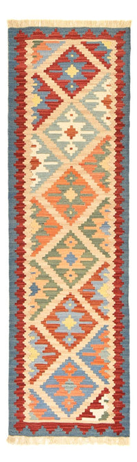 Runner Kelim Carpet - orientalisk matta - 200 x 63 cm - flerfärgad