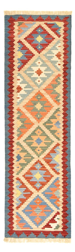 Runner Kelim Carpet - orientalisk matta - 200 x 63 cm - flerfärgad