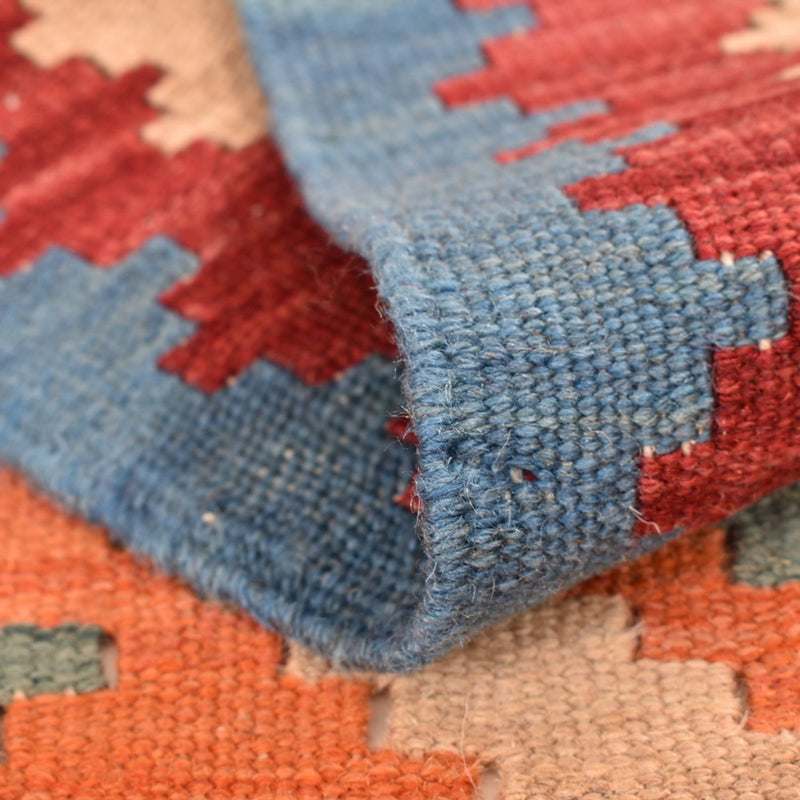 Runner Kelim Carpet - orientalisk matta - 200 x 63 cm - flerfärgad