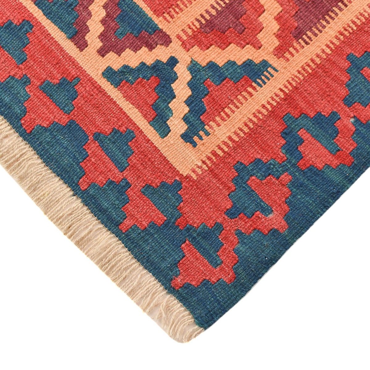 Kelim Carpet - orientalisk matta - 209 x 156 cm - flerfärgad