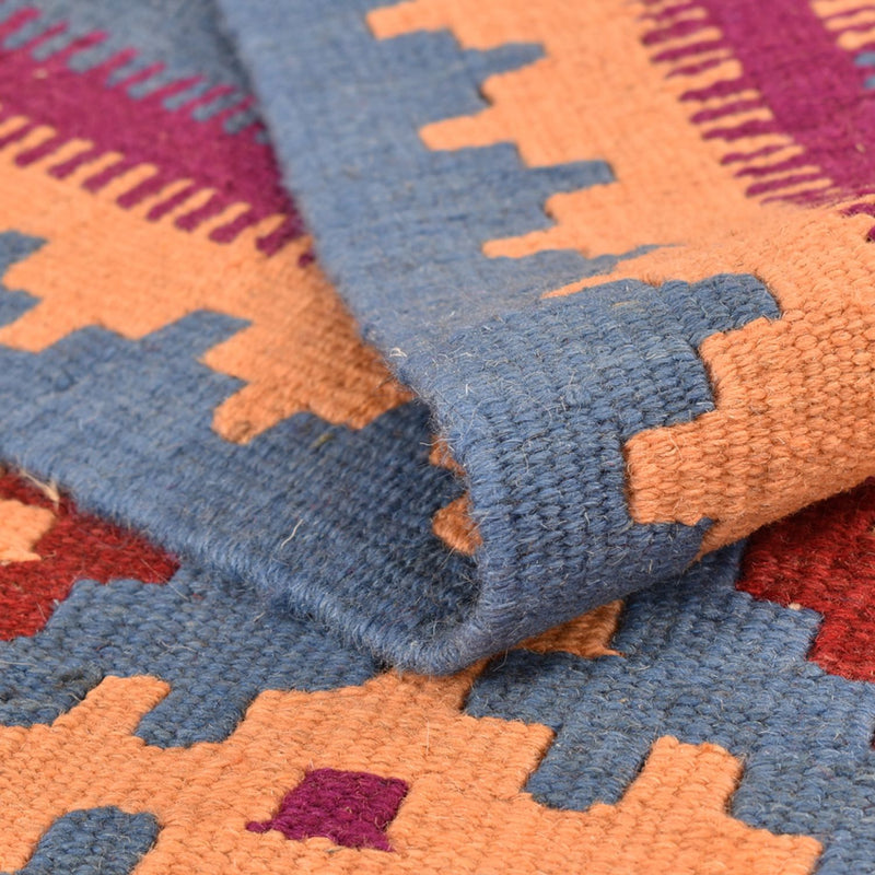 Kelim Carpet - orientalisk matta - 208 x 150 cm - flerfärgad