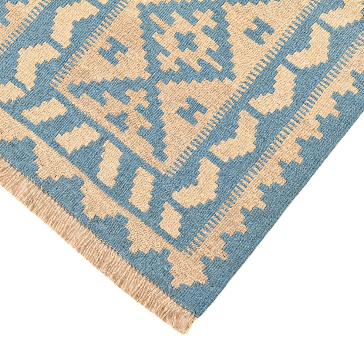Runner Kelim Carpet - orientalisk matta - 199 x 62 cm - flerfärgad
