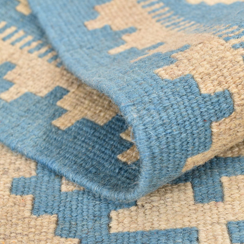 Runner Kelim Carpet - orientalisk matta - 199 x 62 cm - flerfärgad