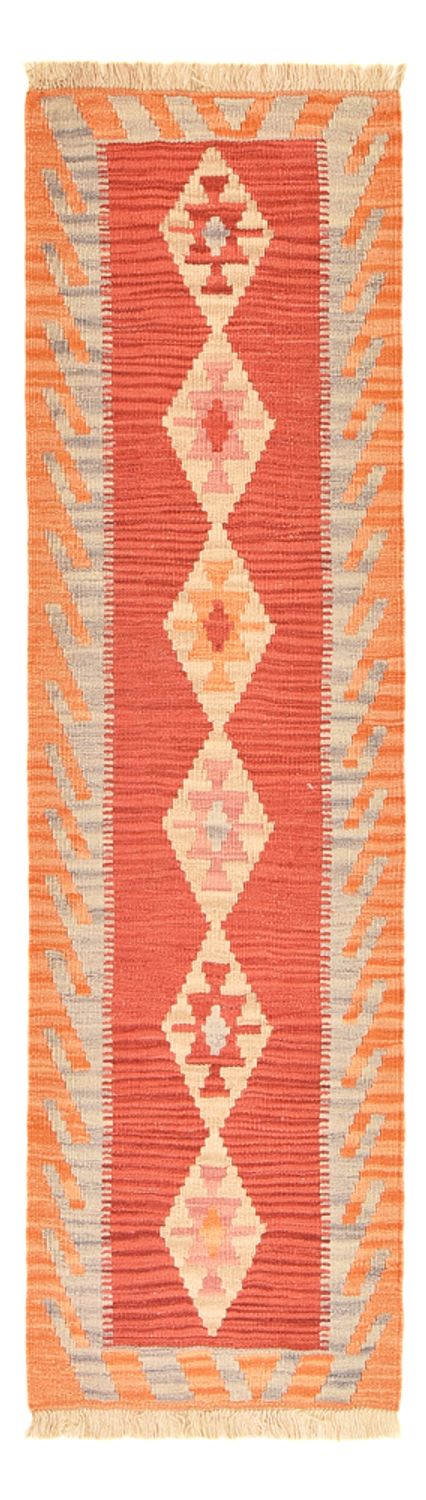 Runner Kelim Carpet - orientalisk matta - 198 x 59 cm - flerfärgad