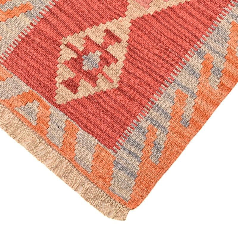 Runner Kelim Carpet - orientalisk matta - 198 x 59 cm - flerfärgad