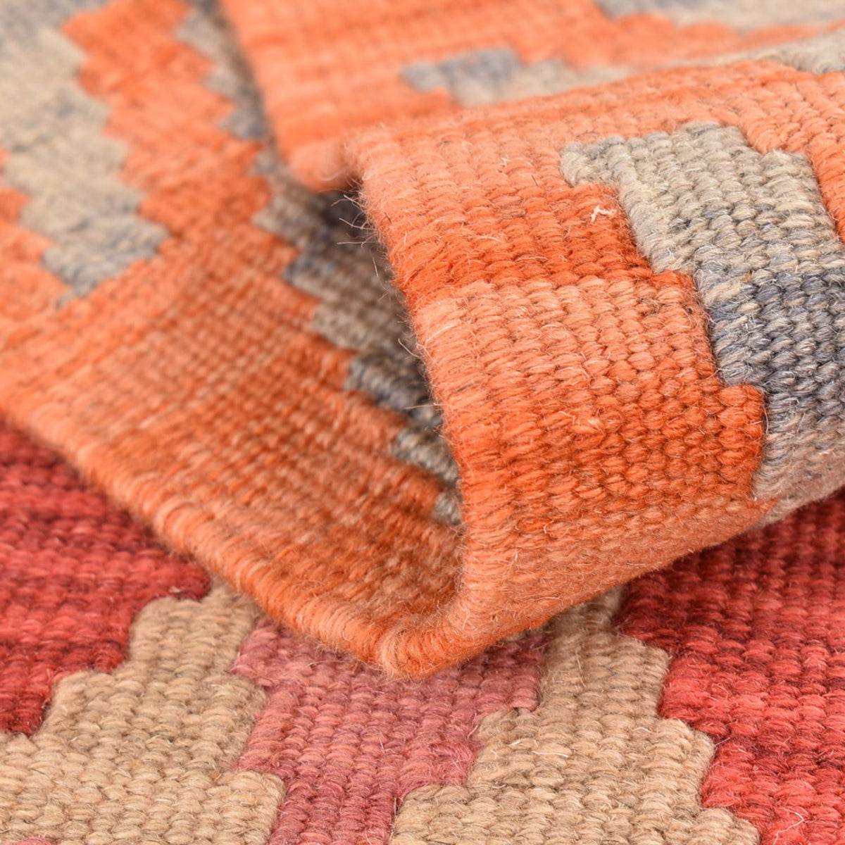 Runner Kelim Carpet - orientalisk matta - 198 x 59 cm - flerfärgad