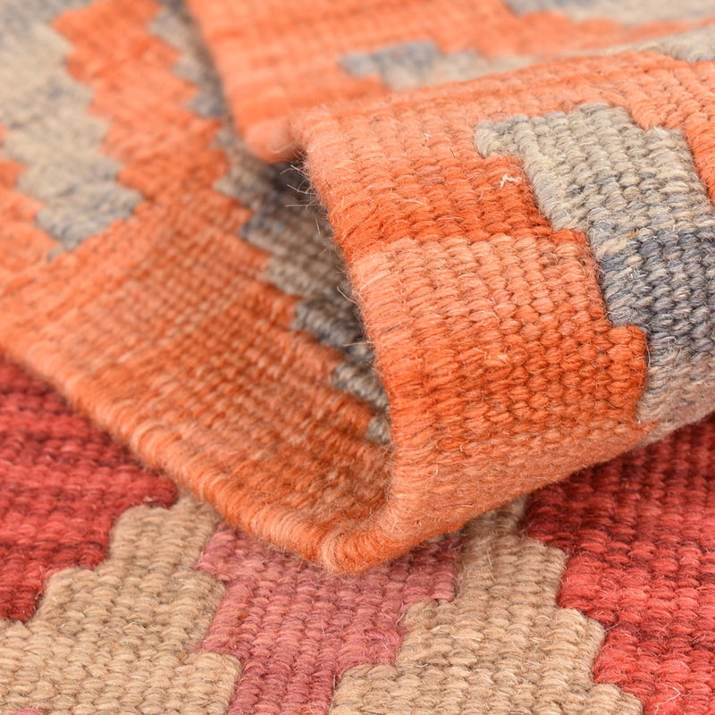 Runner Kelim Carpet - orientalisk matta - 198 x 59 cm - flerfärgad