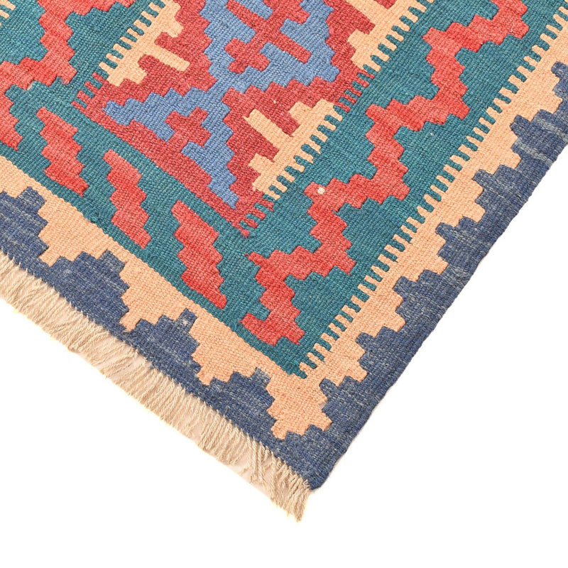 Runner Kelim Carpet - orientalisk matta - 210 x 62 cm - flerfärgad