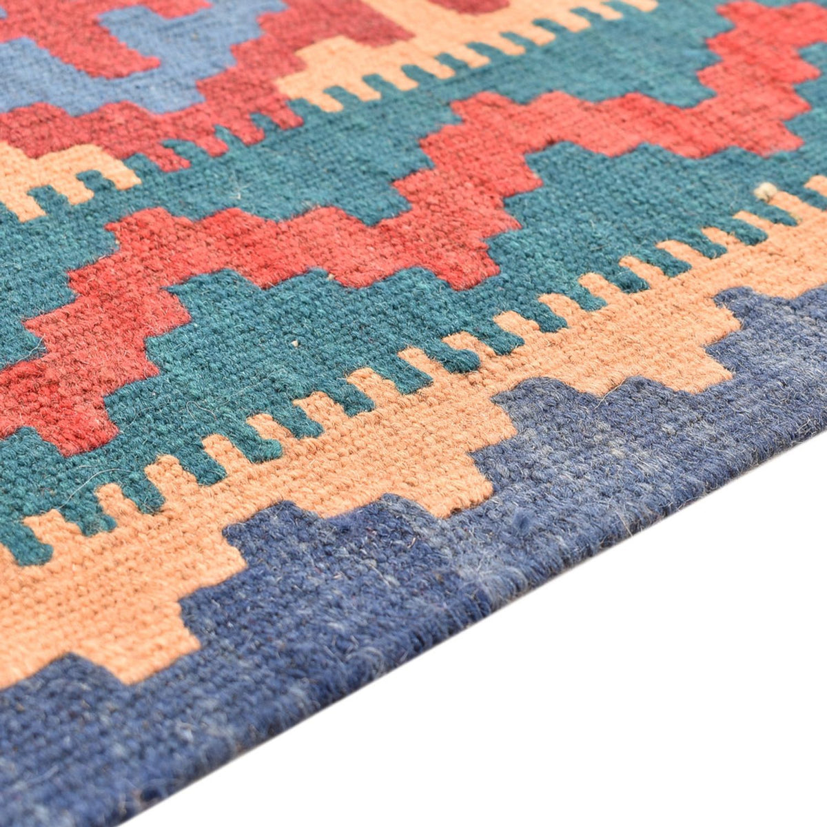 Runner Kelim Carpet - orientalisk matta - 210 x 62 cm - flerfärgad