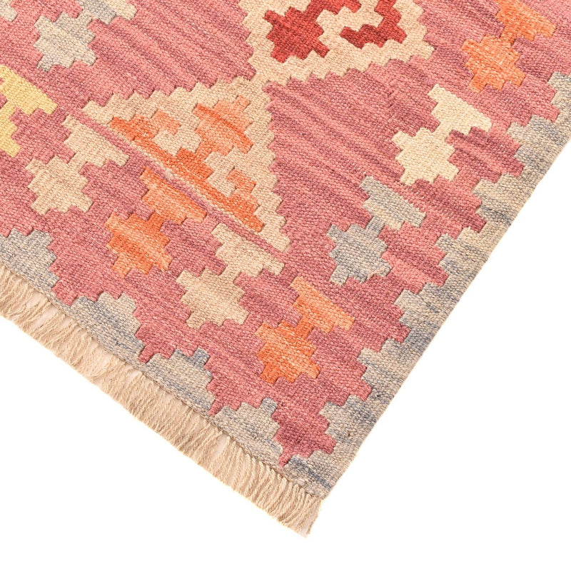 Runner Kelim Carpet - orientalisk matta - 197 x 63 cm - flerfärgad