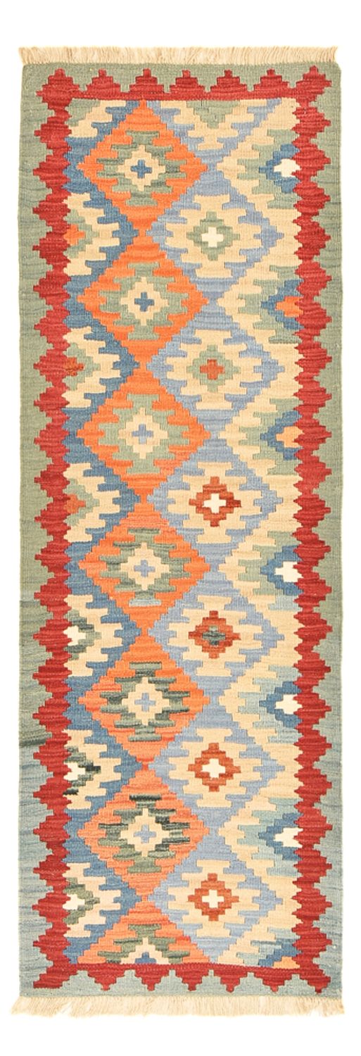 Runner Kelim Carpet - orientalisk matta - 194 x 66 cm - flerfärgad