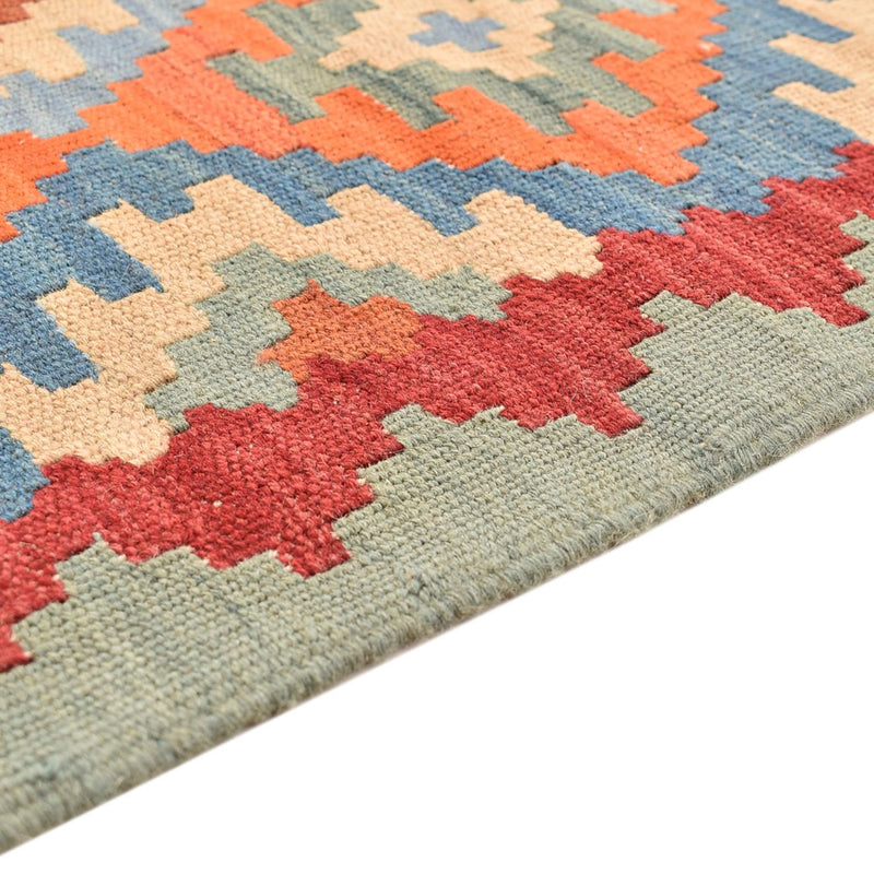 Runner Kelim Carpet - orientalisk matta - 194 x 66 cm - flerfärgad