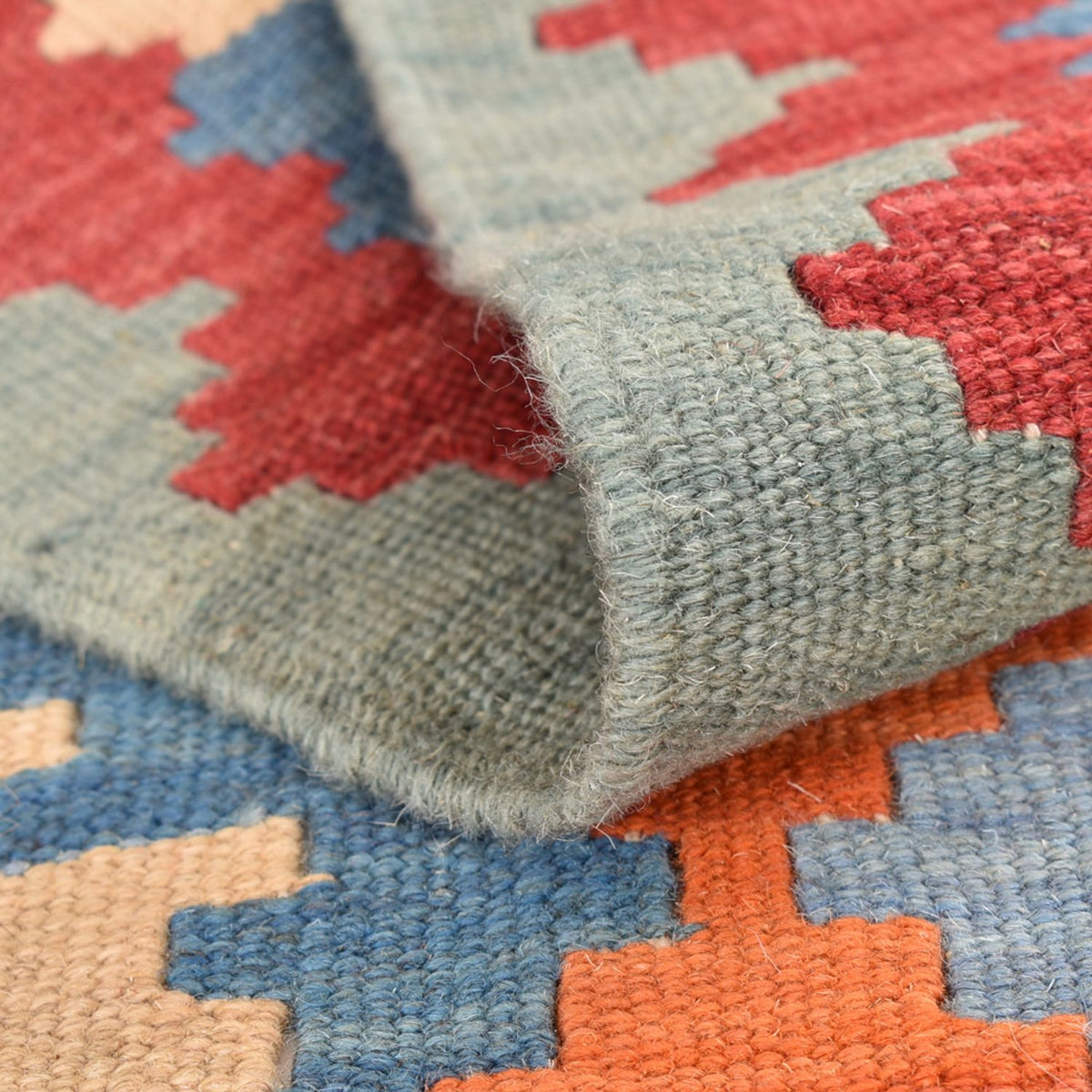 Runner Kelim Carpet - orientalisk matta - 194 x 66 cm - flerfärgad