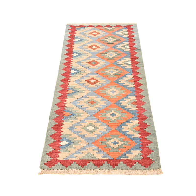 Runner Kelim Carpet - orientalisk matta - 194 x 66 cm - flerfärgad