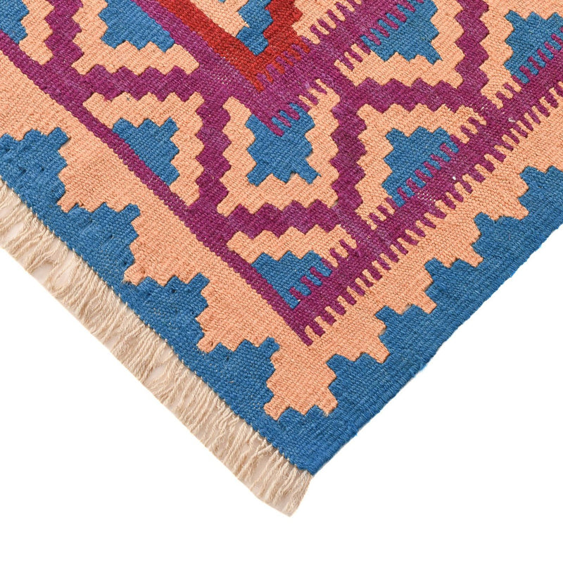 Kelim Carpet - orientalisk matta - 202 x 149 cm - flerfärgad