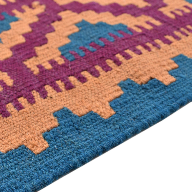 Kelim Carpet - orientalisk matta - 202 x 149 cm - flerfärgad