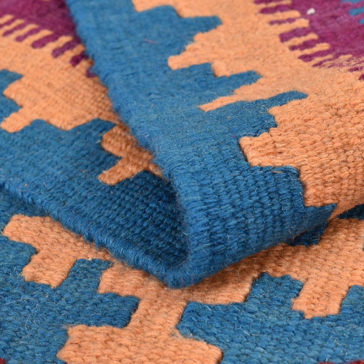 Kelim Carpet - orientalisk matta - 202 x 149 cm - flerfärgad