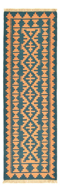 Runner Kelim Carpet - orientalisk matta - 194 x 62 cm - flerfärgad