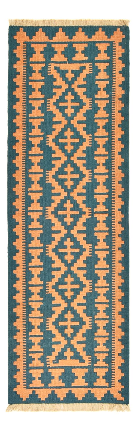 Runner Kelim Carpet - orientalisk matta - 194 x 62 cm - flerfärgad